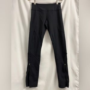 Lululemon Ruffle Zipper Bottom Leggings